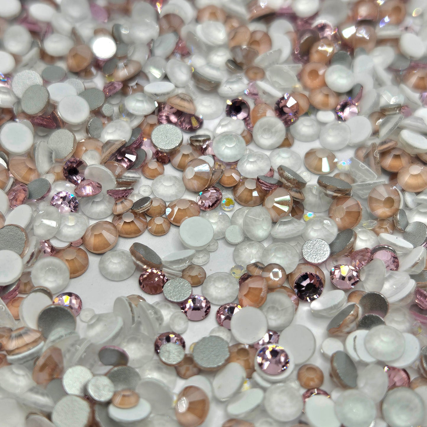 Glass Flatback Rhinestones: Bride Vibes Mix