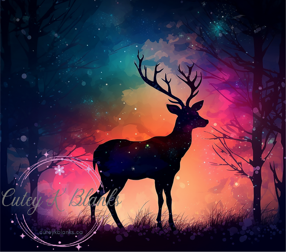 Tumbler Wraps  - Colourful Deer - TW100079 - Cutey K Blanks