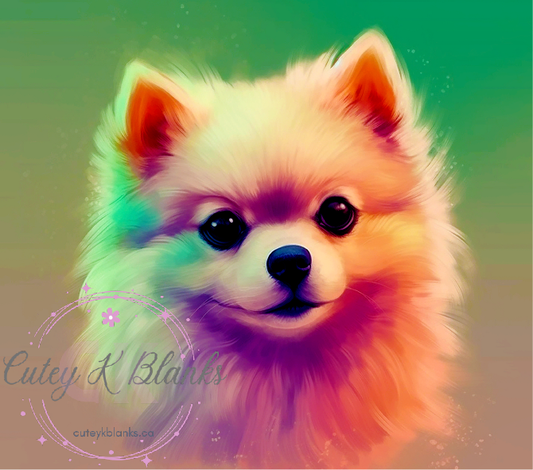 Tumbler Wraps  - Dog Pomeranian Puppy - TW100080 - Cutey K Blanks