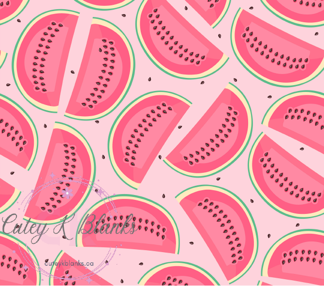 Tumbler Wraps  - Pink Watermelon - TW100082 - Cutey K Blanks