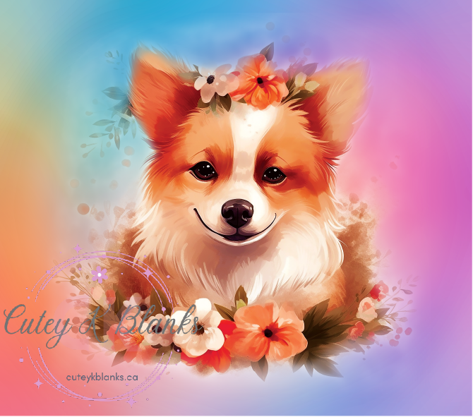 Tumbler Wraps  - Pomeranian Dog - TW100086 - Cutey K Blanks