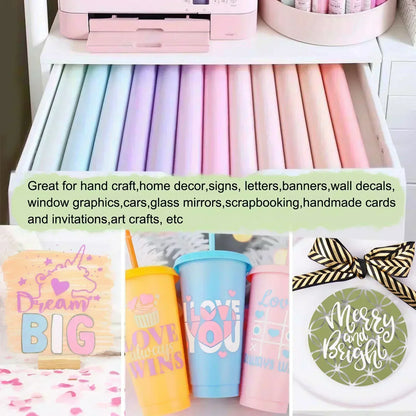 Teckwrap 001 Adhesive Craft Vinyl Matte - Millennial Pink - Cutey K Blanks