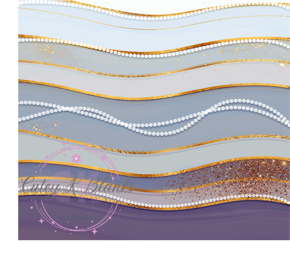 Tumbler Wraps  - Purple Pearls - TW100090 - Cutey K Blanks