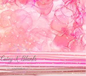 Tumbler Wraps  - Pink Watercolour - TW100096 - Cutey K Blanks