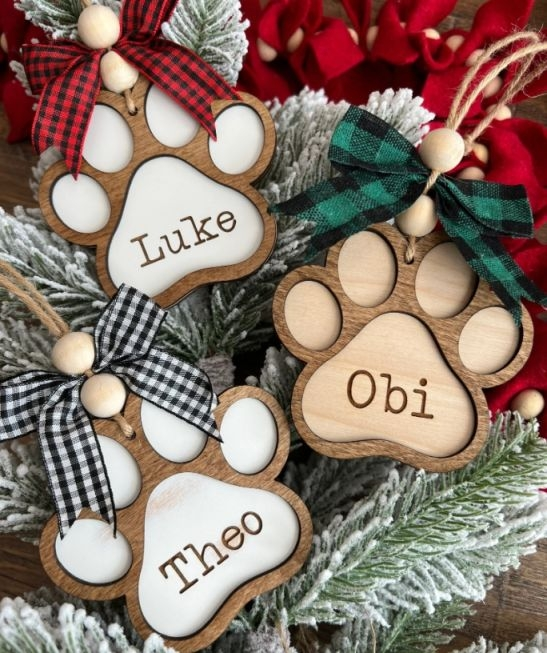 Wooden Christmas Ornaments