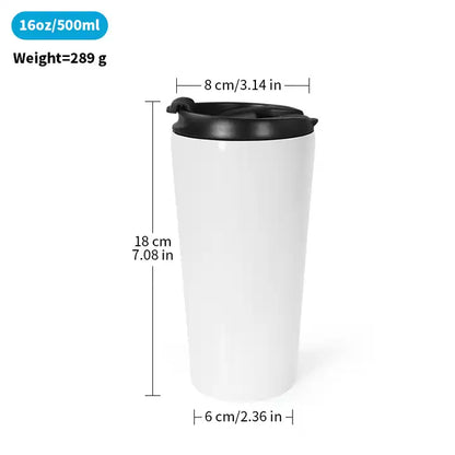 16oz Sublimation Coffee Tumblers (Individuals and Cases)