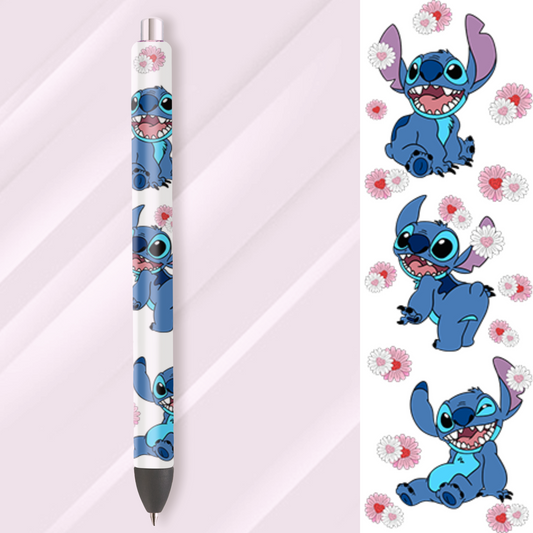 Ready to Use: UV DTF Pen Wrap: Blue Alien UVDTF100253