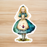 Decals, Stickers, HTV  - Watercolour Alice - DS100073 - Cutey K Blanks