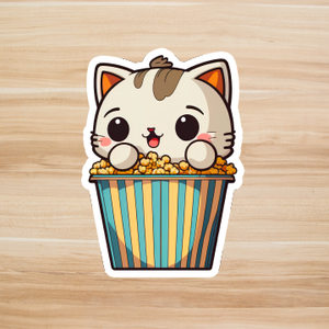Decals, Stickers, HTV  - Cute Cat -  DS100144 - Cutey K Blanks