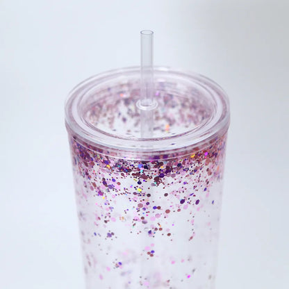 24oz Acrylic Snow Globe Tumbler