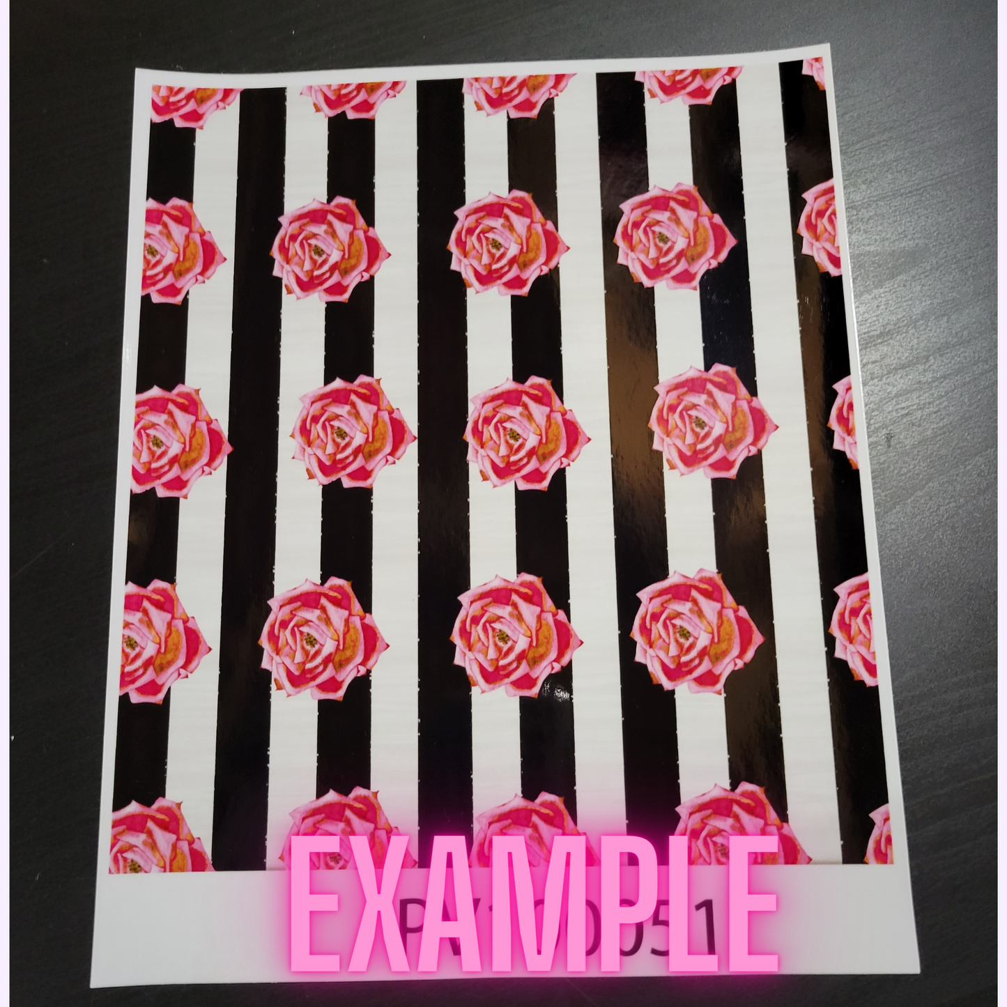 Patterned Printed Vinyl and Heat Transfer (HTV) Sheets - Colourful Flowers - PV100095 - Cutey K Blanks