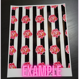 Premium Patterned Printed Vinyl and Heat Transfer (HTV) Sheets - Star Erasers - PV100065 - Cutey K Blanks