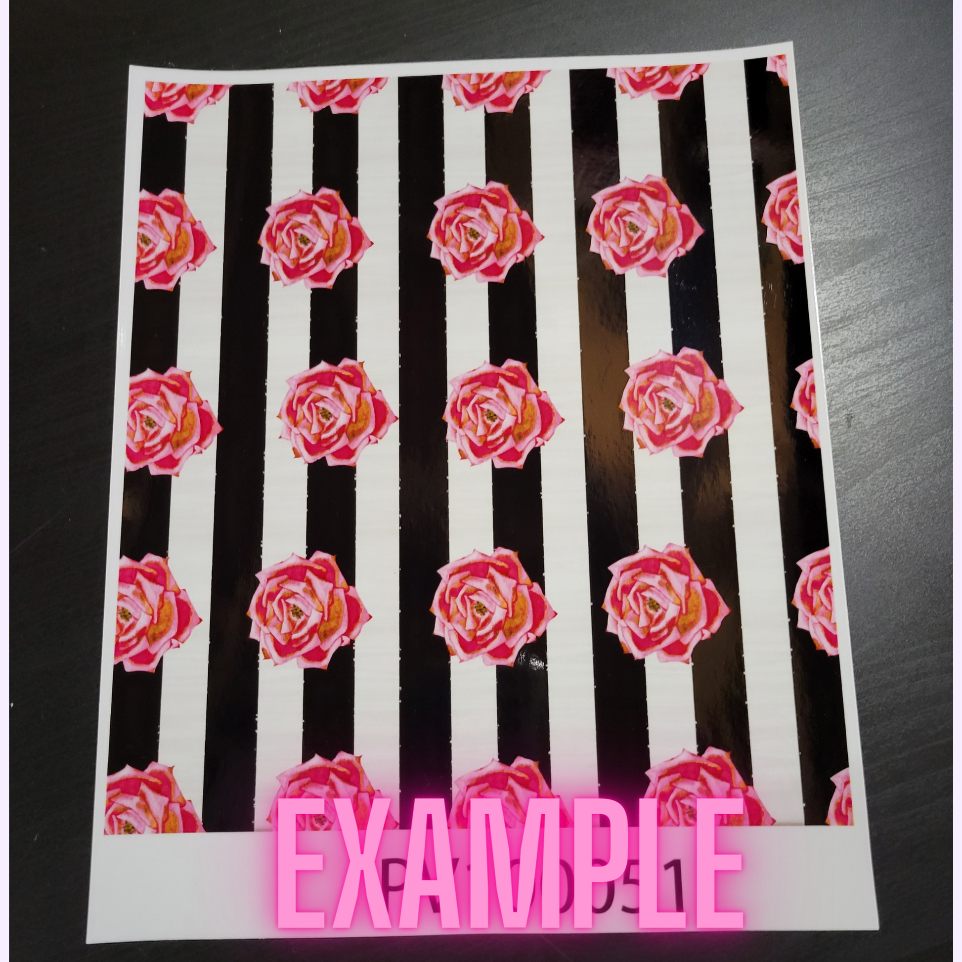 Premium Patterned Printed Vinyl and Heat Transfer (HTV) Sheets - Pin Stripes - PV100063 - Cutey K Blanks