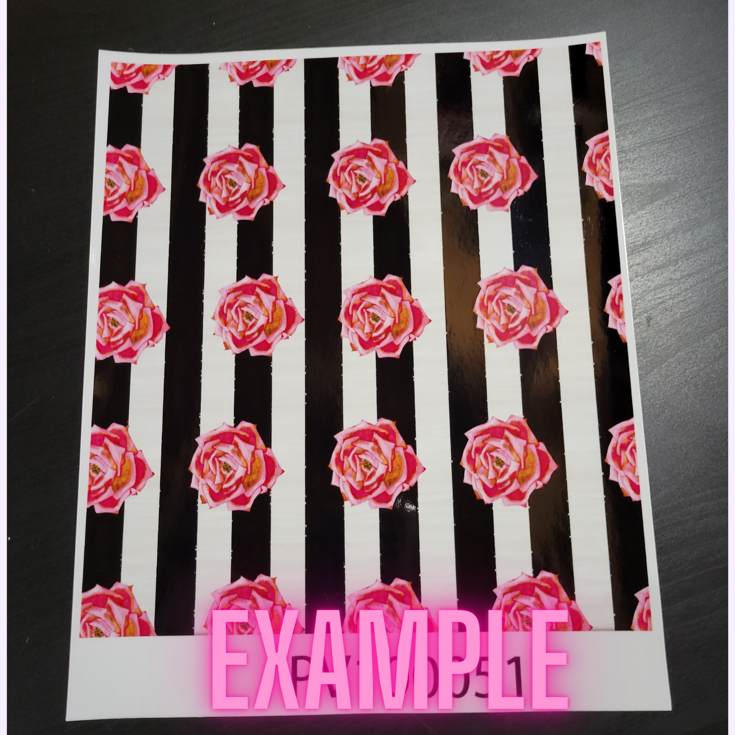 Premium Patterned Printed Vinyl and Heat Transfer (HTV) Sheets - Floral - PV100061 - Cutey K Blanks