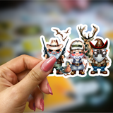 Decals, Stickers, HTV  - Hunting Gnomes -  DS100196 - Cutey K Blanks