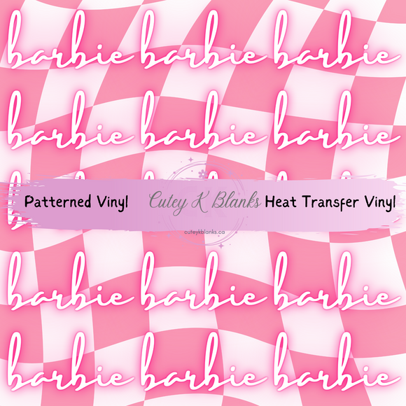 Patterned Printed Vinyl and Heat Transfer (HTV) Sheets - Barbie Collection -  PV100192