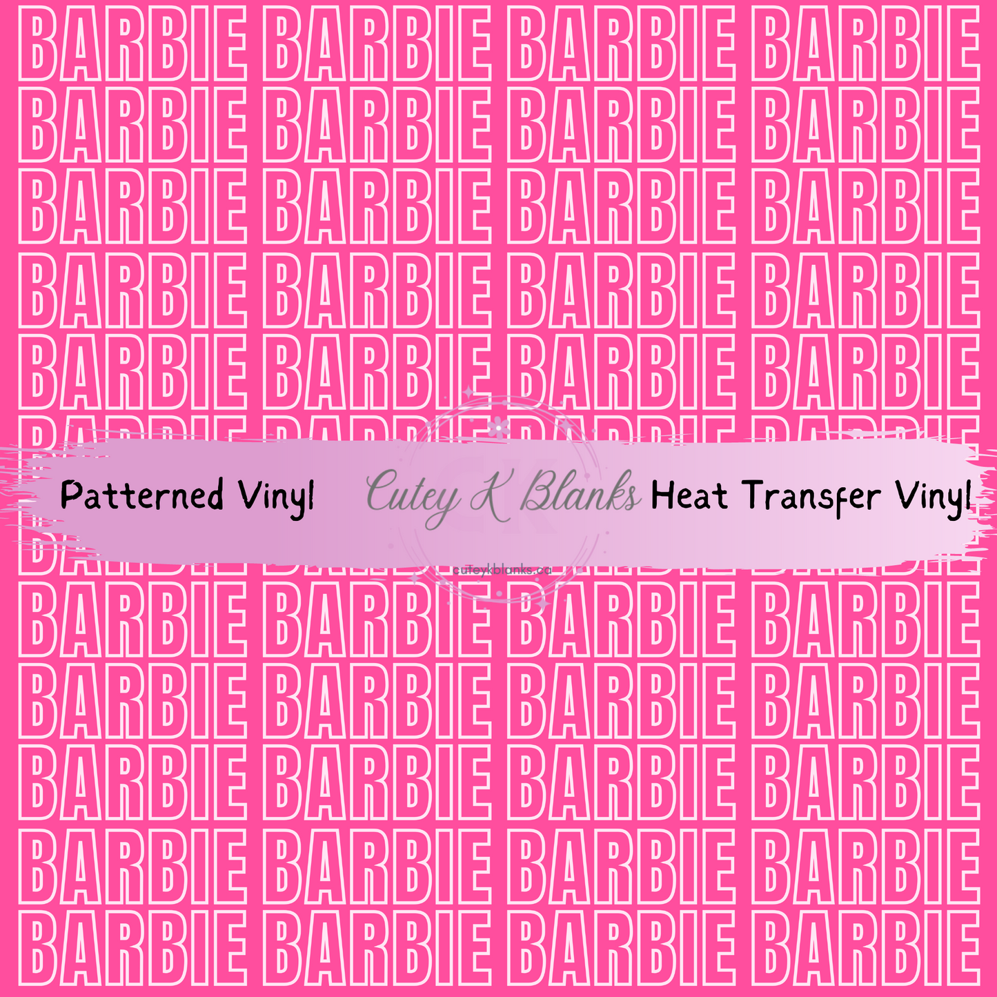 Patterned Printed Vinyl and Heat Transfer (HTV) Sheets - Barbie Collection -  PV100193