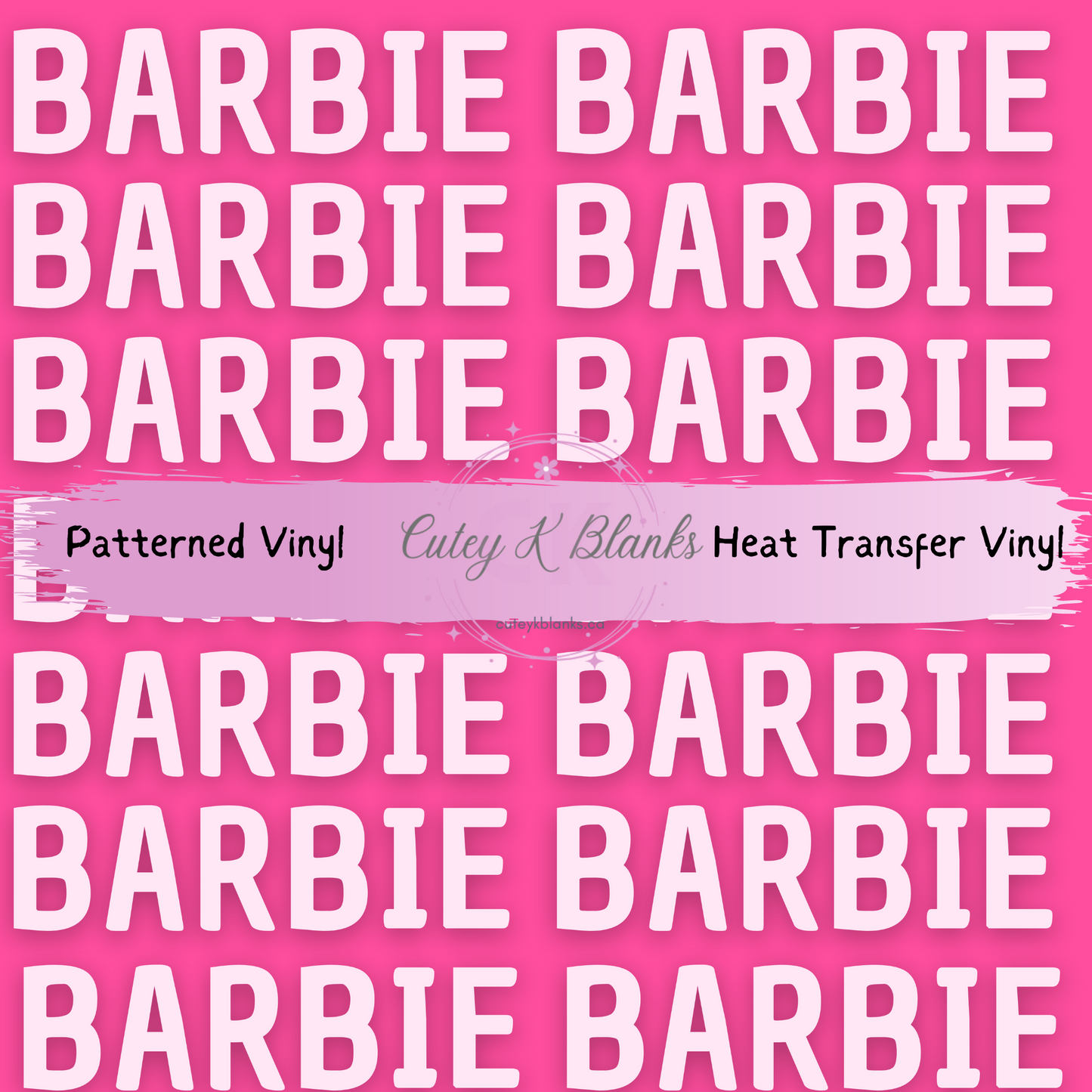 Patterned Printed Vinyl and Heat Transfer (HTV) Sheets - Barbie Collection -  PV100206