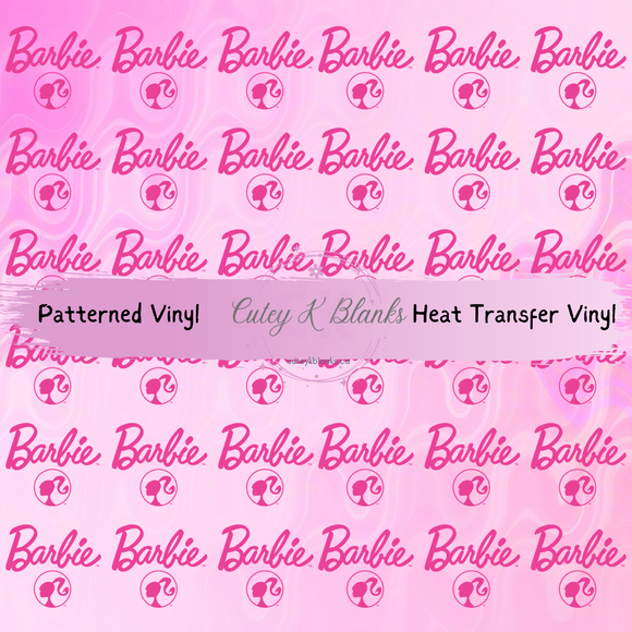 Patterned Printed Vinyl and Heat Transfer (HTV) Sheets - Barbie Collection -  PV100211