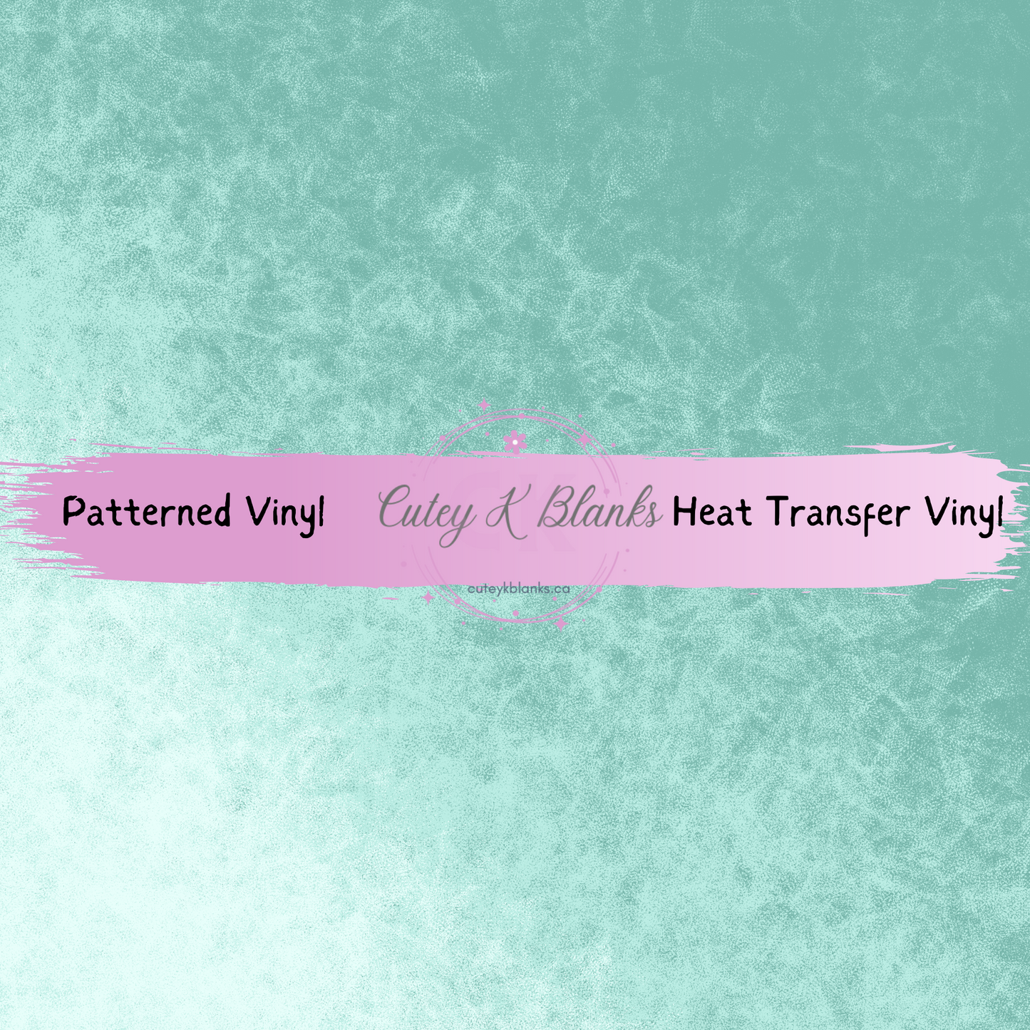 Patterned Printed Vinyl and Heat Transfer (HTV) Sheets - Icy Mint- PV100116