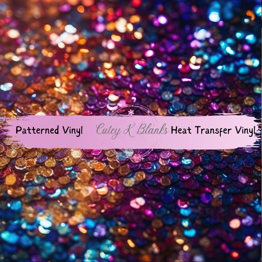 Patterned Printed Vinyl and Heat Transfer (HTV) Sheets - Sparkle - PV100120