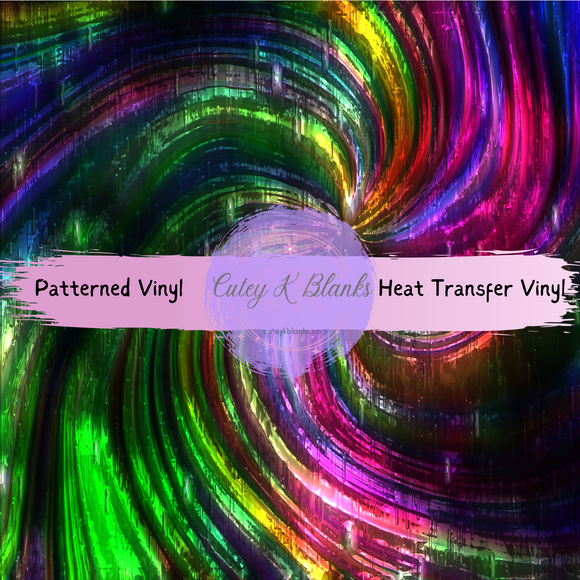 Patterned Printed Vinyl and Heat Transfer (HTV) Sheets - Metallic Pattern - PV100081 - Cutey K Blanks