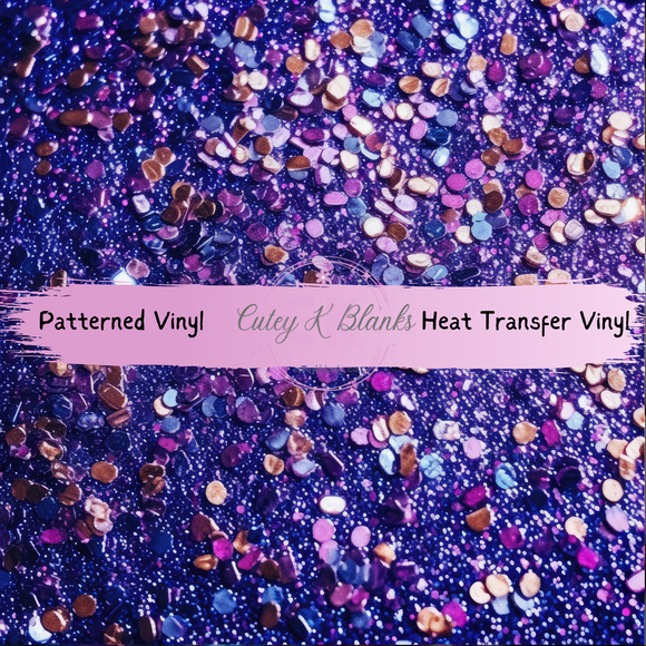 Patterned Printed Vinyl and Heat Transfer (HTV) Sheets - Sparkle - PV100122