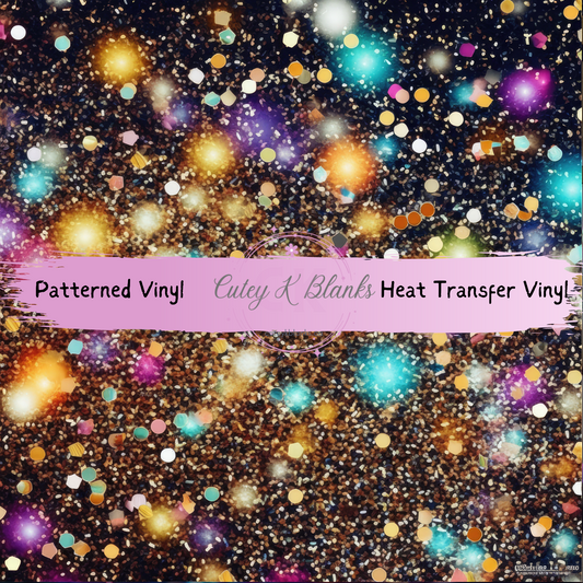 Patterned Printed Vinyl and Heat Transfer (HTV) Sheets - Sparkle - PV100125