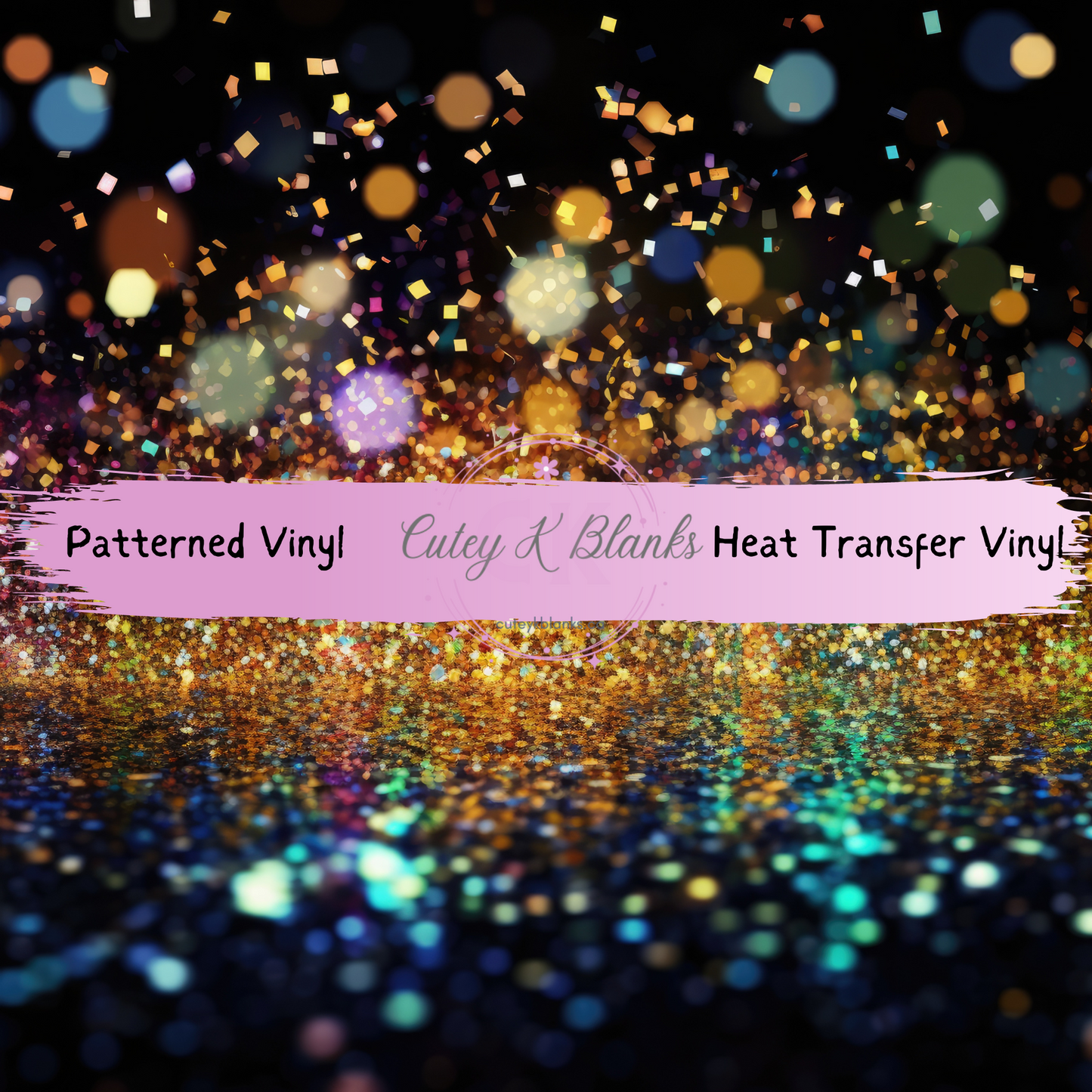 Patterned Printed Vinyl and Heat Transfer (HTV) Sheets - Sparkle - PV100126