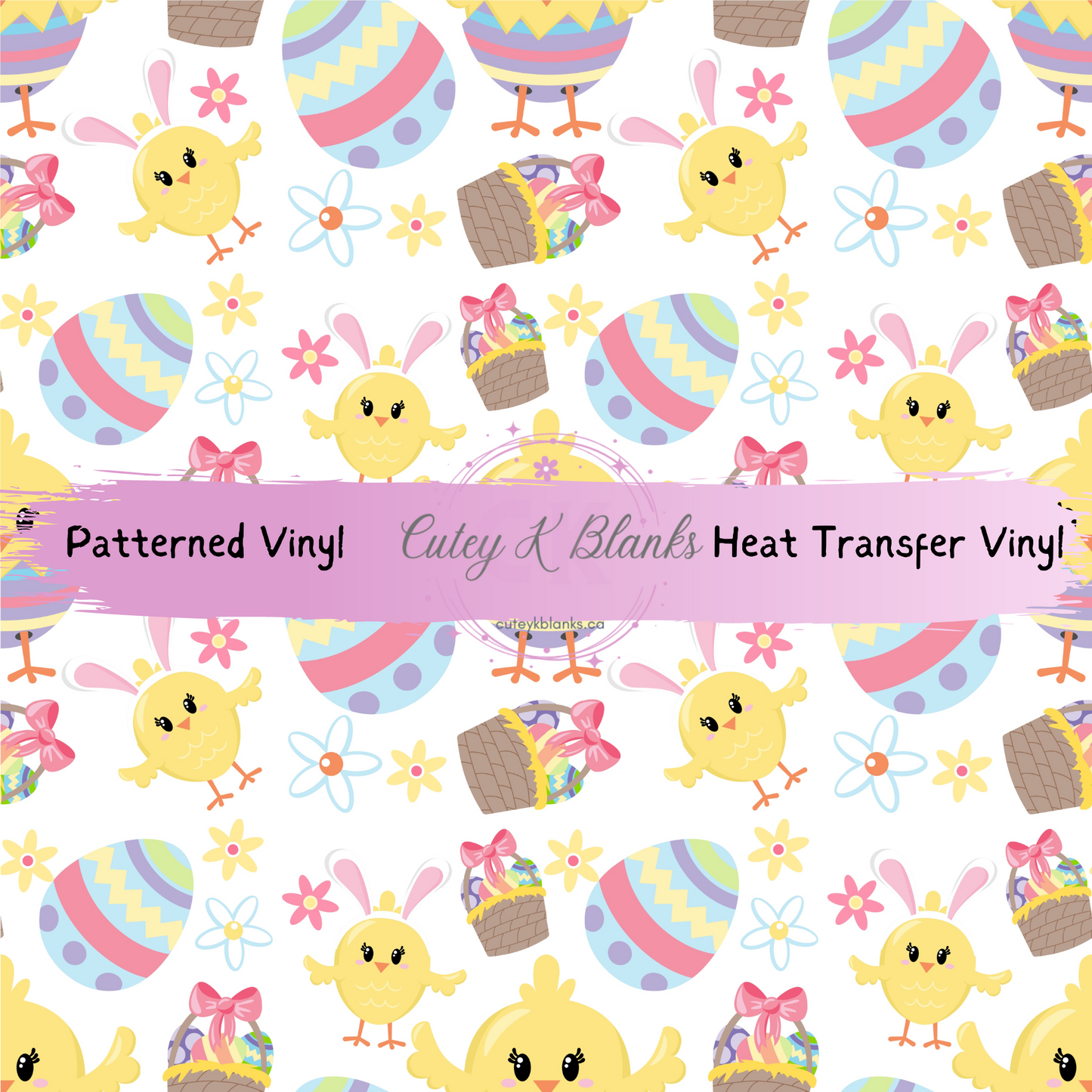 Patterned Printed Vinyl and Heat Transfer (HTV) Sheets - Easter -  PV100285