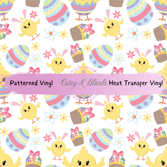Patterned Printed Vinyl and Heat Transfer (HTV) Sheets - Easter -  PV100285