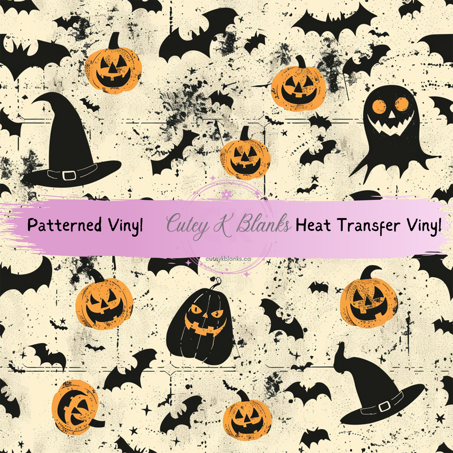 Patterned Printed Vinyl and Heat Transfer (HTV) Sheets - Halloween -  PV100291