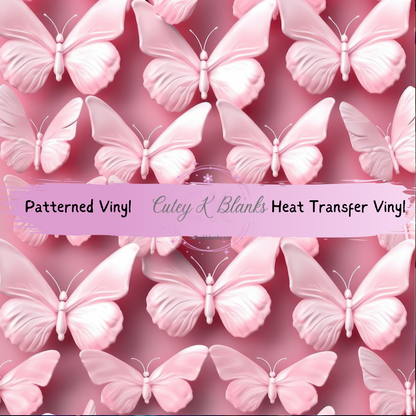 Patterned Printed Vinyl and Heat Transfer (HTV) Sheets - Butterfly - PV100132