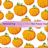 Patterned Printed Vinyl and Heat Transfer (HTV) Sheets - Halloween Pumpkins - PV100155