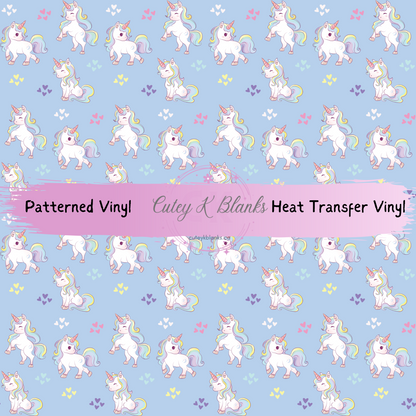 Patterned Printed Vinyl and Heat Transfer (HTV) Sheets - Unicorn -  PV100329