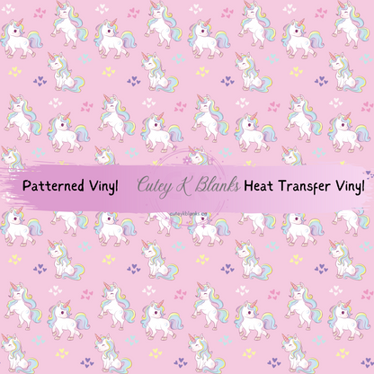 Patterned Printed Vinyl and Heat Transfer (HTV) Sheets - Unicorn -  PV100327