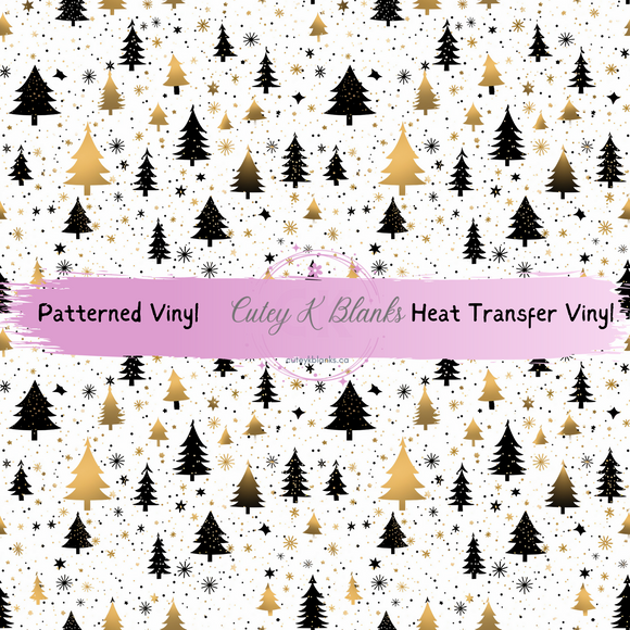 Patterned Printed Vinyl and Heat Transfer (HTV) Sheets - Christmas Glam -  PV100246