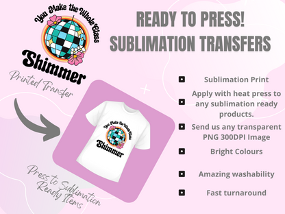 GANG SHEET BUILDER Custom Ready to Press SUBLIMATION Prints