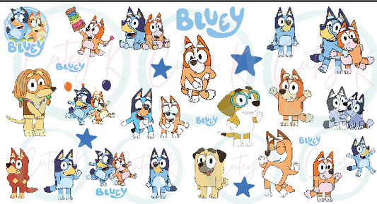 Element Sheets (UV DTF, Wall Decals, Stickers) - Bluey