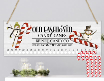 DTF Transfer Candy Cane Countdown- Ready to Press - Candy Cane Countdown -  DTF100462