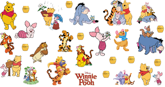 Element Sheets (UV DTF, Wall Decals, Stickers) - Pooh