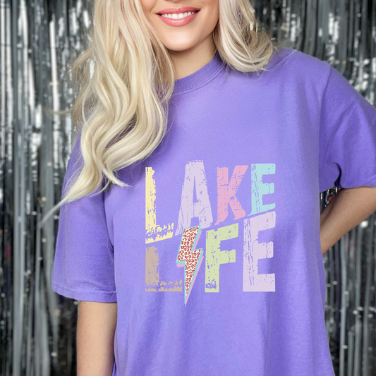 In Stock DTF Shirt Transfer - Lake Life