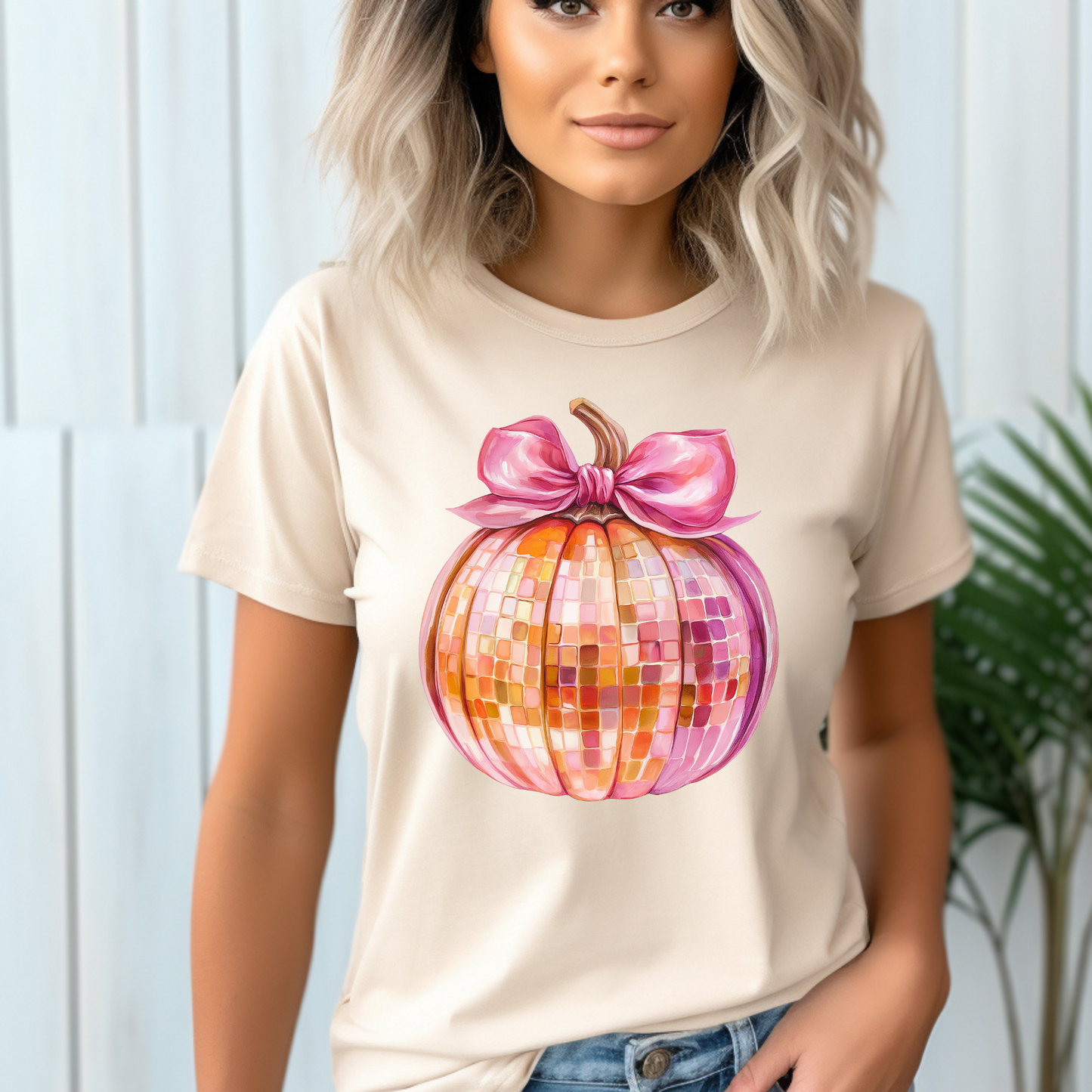 DTF Shirt Transfer - Ready to Press - Disco Pumpkin-  DTF100181