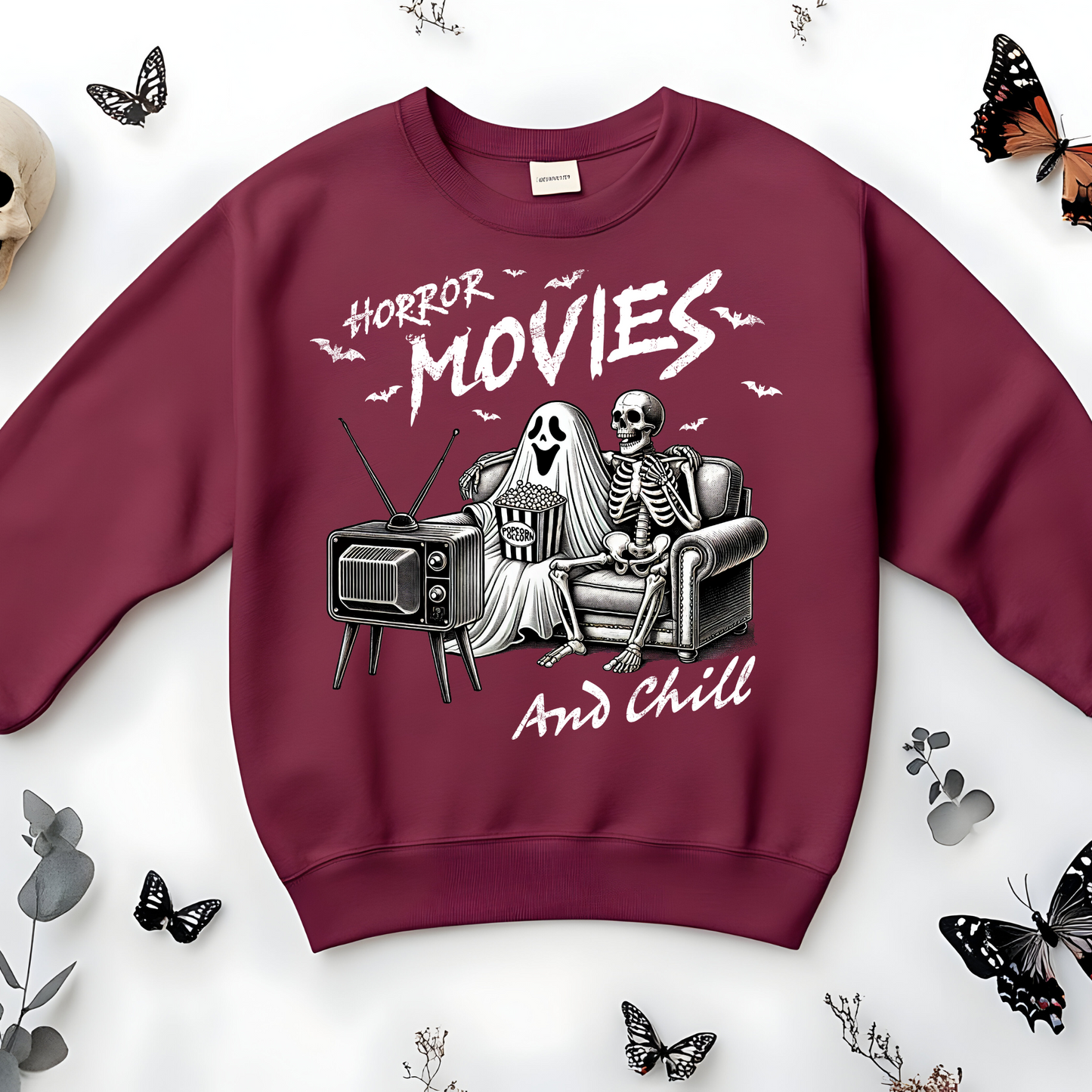 DTF Shirt Transfer - Ready to Press - Horror Movies and Chill -  DTF100193