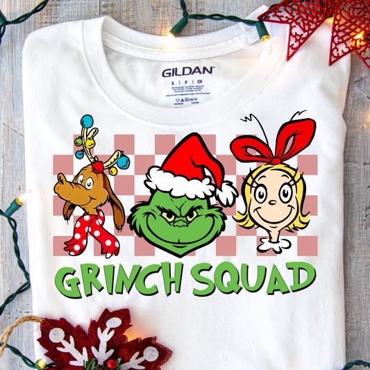 DTF Shirt Transfer - Ready to Press - Grinch Squad -  DTF100306