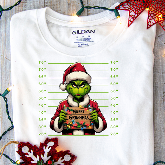 DTF Shirt Transfer - Ready to Press - Merry Grinchmas -  DTF100322