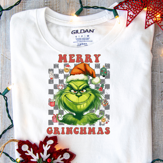 DTF Shirt Transfer - Ready to Press - Merry Grinchmas -  DTF100323