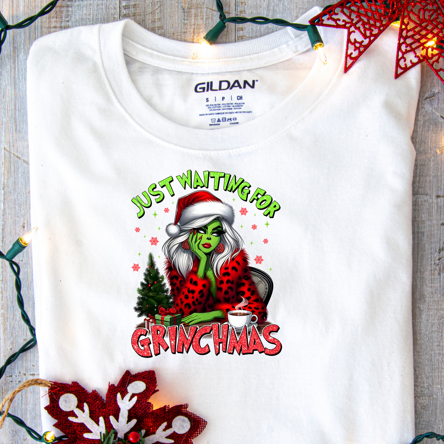 DTF Shirt Transfer - Ready to Press - Grinchmas -  DTF100339