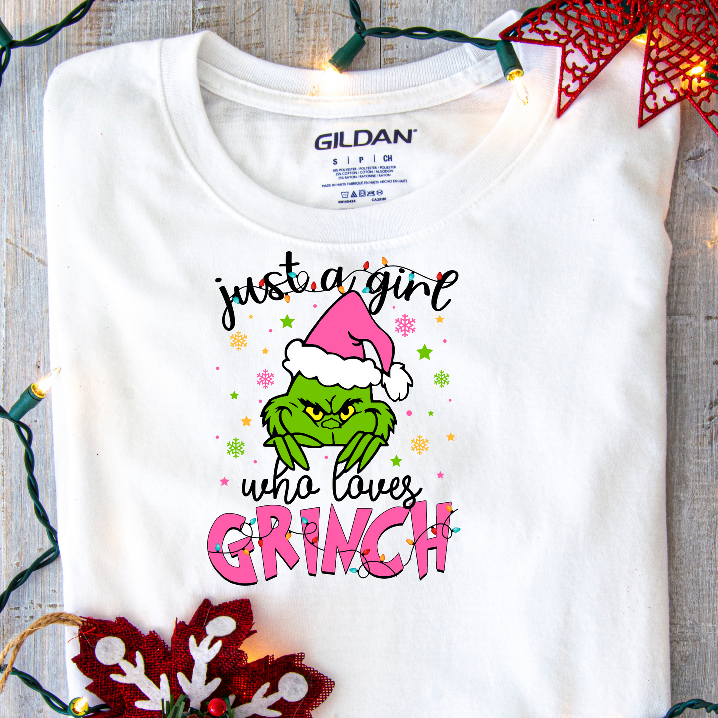 DTF Shirt Transfer - Ready to Press - Loves Grinch -  DTF100352