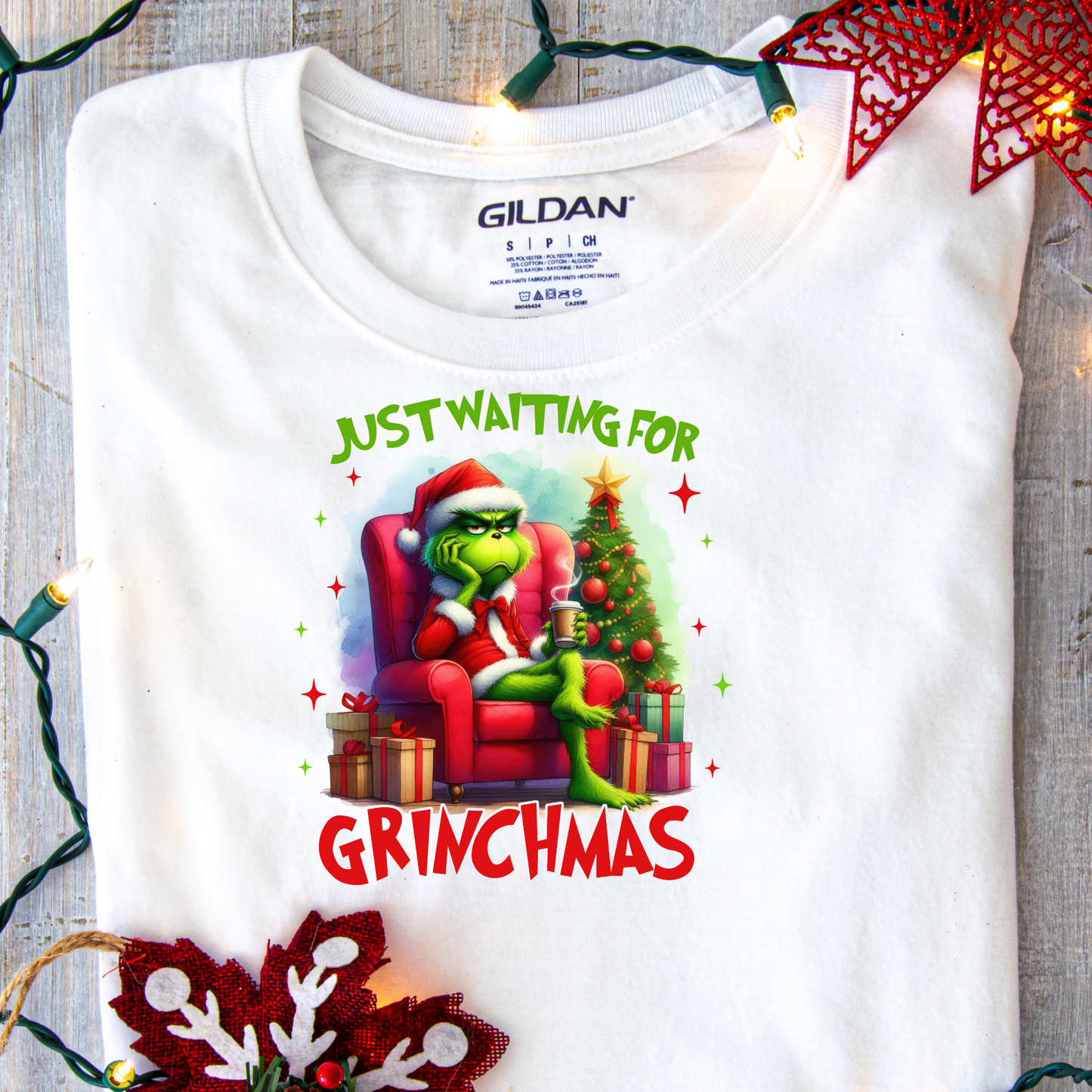 DTF Shirt Transfer - Ready to Press - Grinchmas -  DTF100366